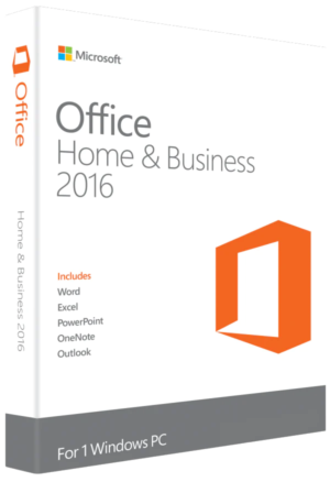MICROSOFT OFFICE HOME & BUSINESS 2016 FOR WINDOWS LIFETIME LICENSE
